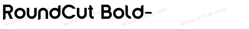 RoundCut Bold字体转换